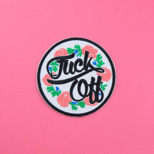 Iron on Patch - Fuck Off Floral