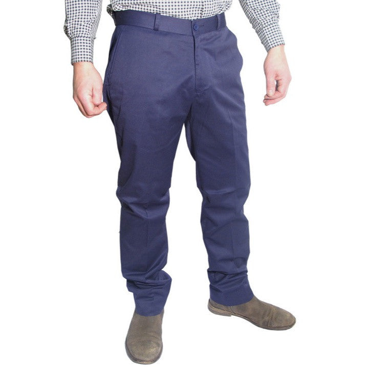 Sta Prest Trousers Navy Blue