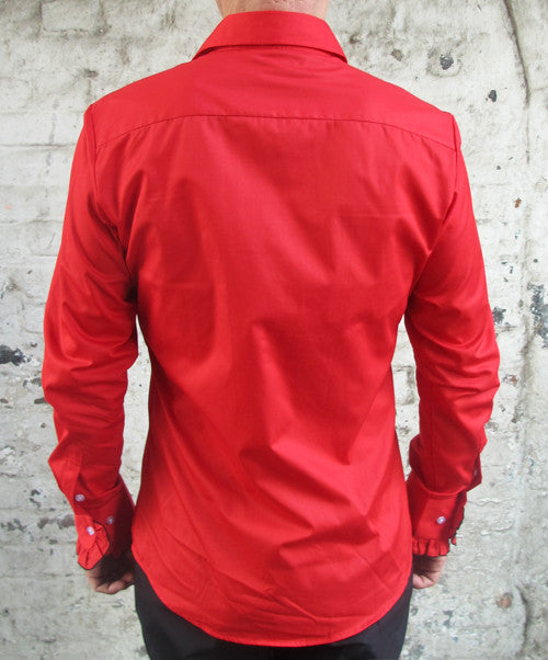 Vintage Style Ruffle Dinner Shirt - 4 Colours