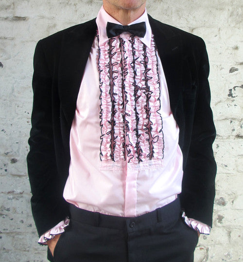 Vintage Style Ruffle Dinner Shirt - 4 Colours
