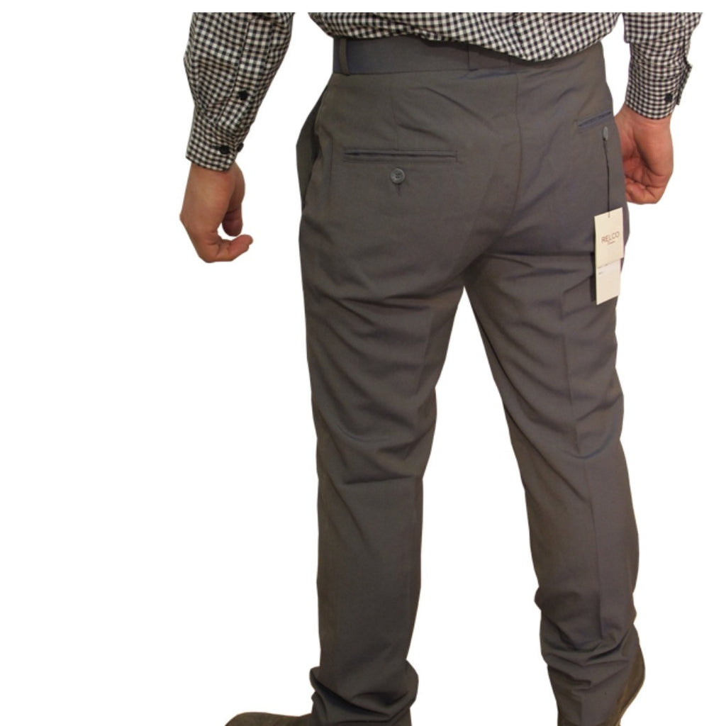 Sta Prest Trousers 2 Tone Tonic Grey