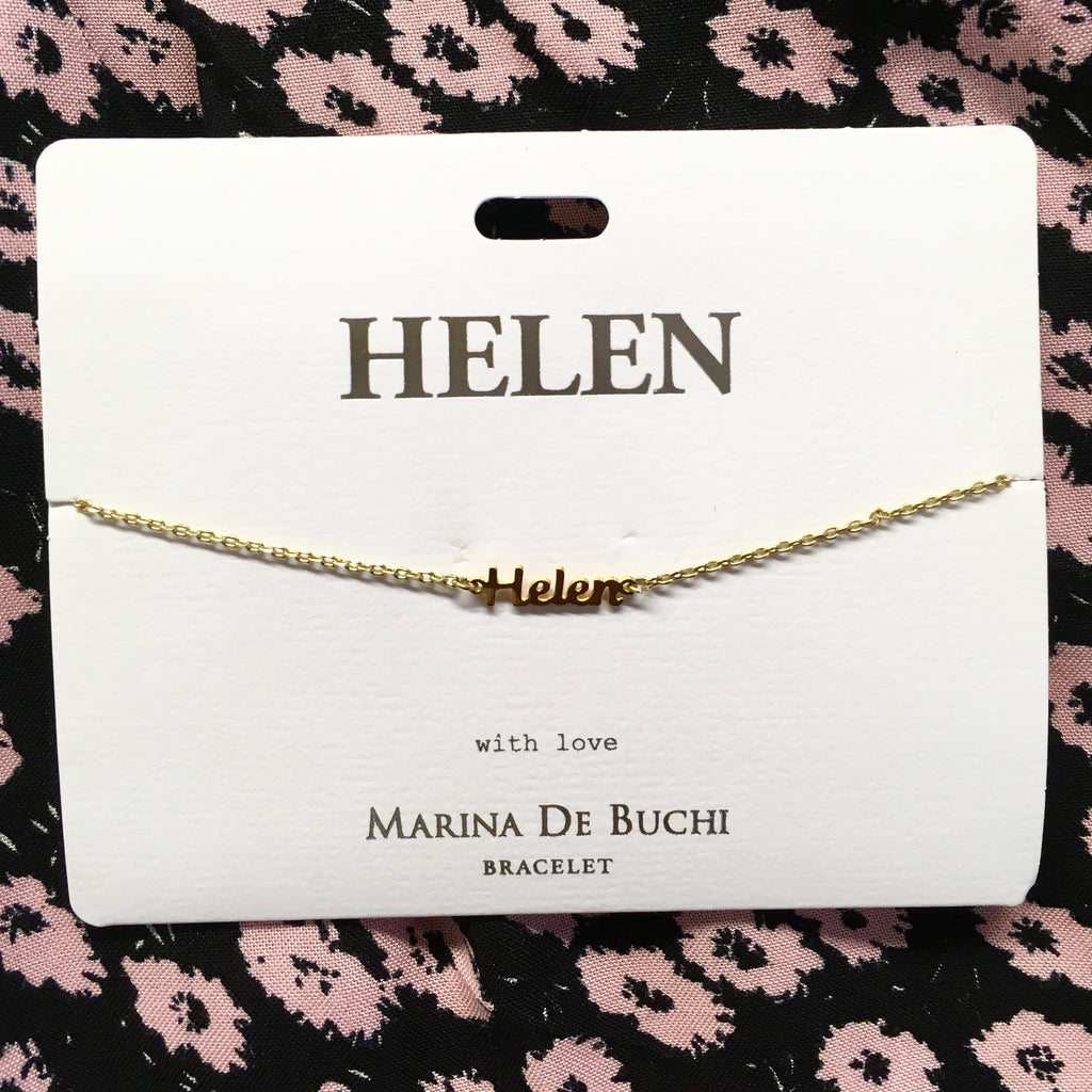 Marina De Buchi Personalised Name Bracelet - H