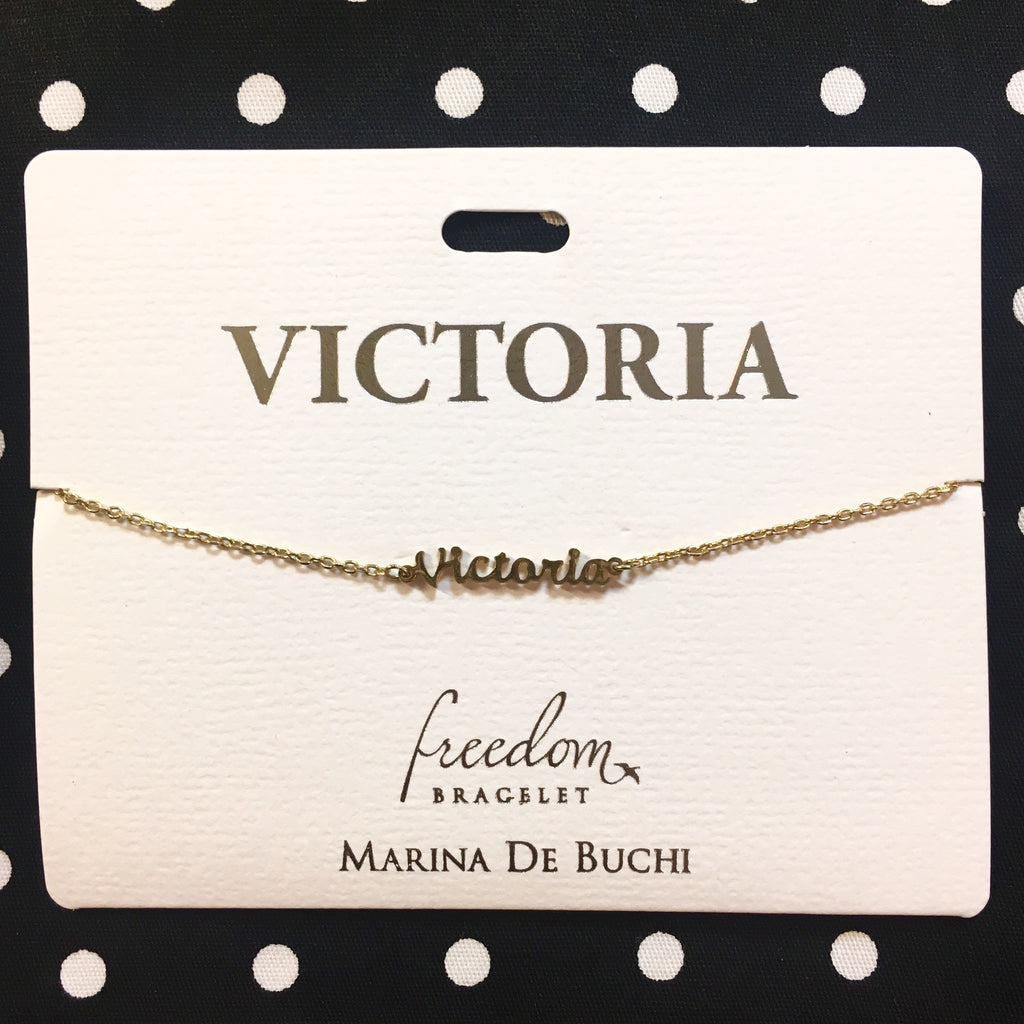 Marina De Buchi Personalised Name Bracelet - Victoria