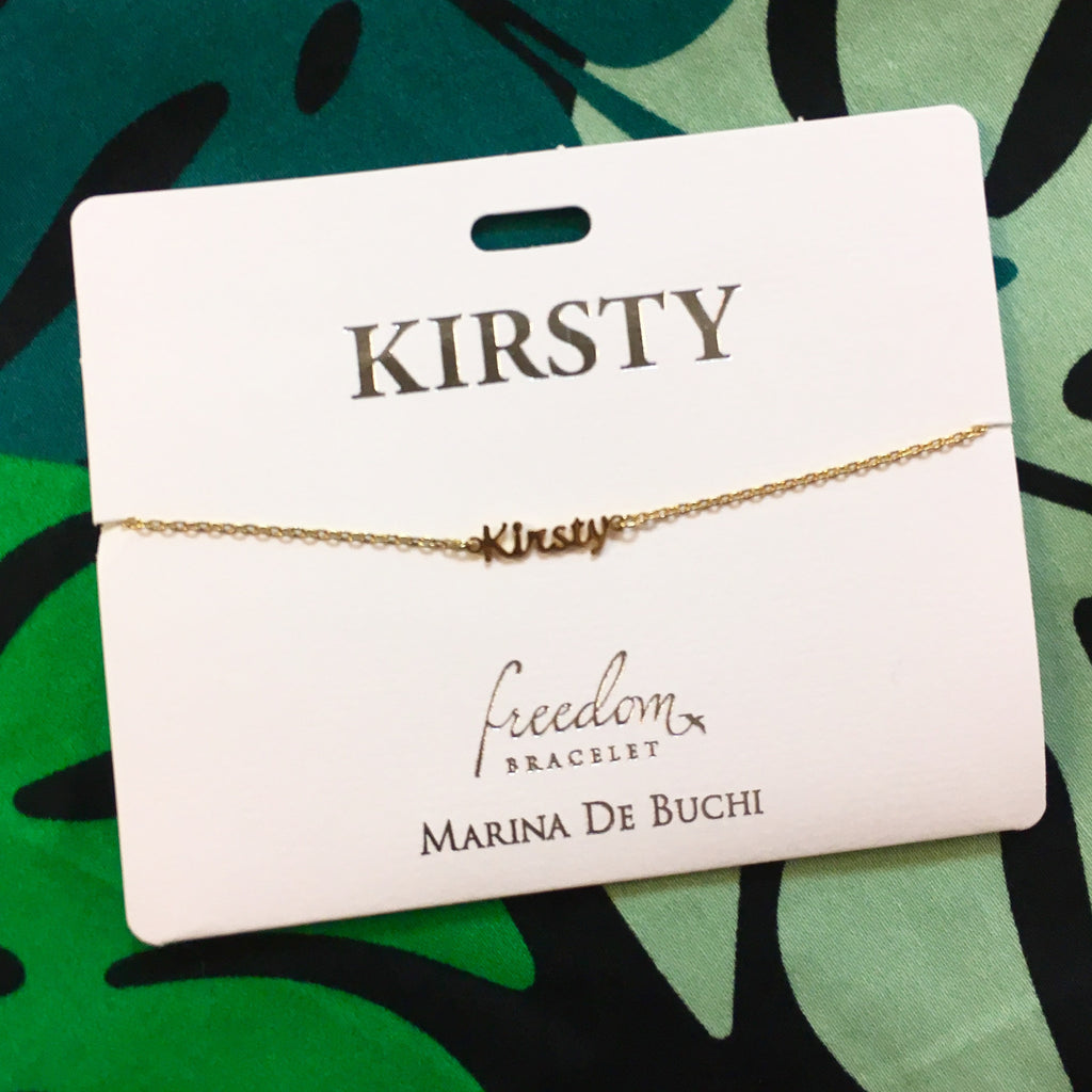 Marina De Buchi Personalised Name Bracelet - K