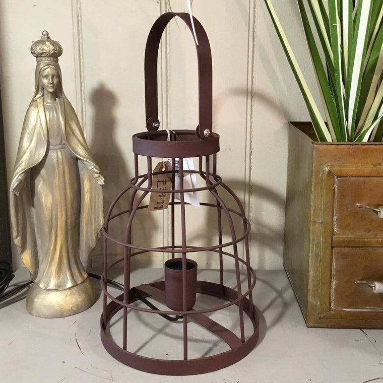 Industrial Style Caged Brittany Table Lamp