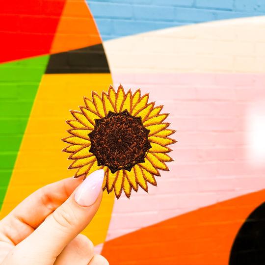 Iron on Patch - Sunflower Mandala