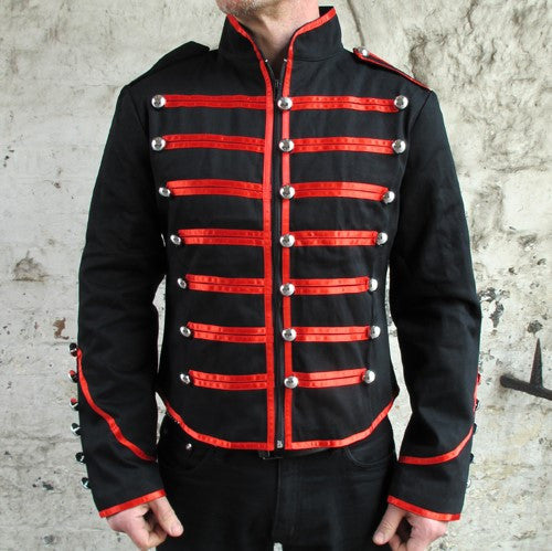 Mens Jawbreaker Black Parade Jacket with Red Trim