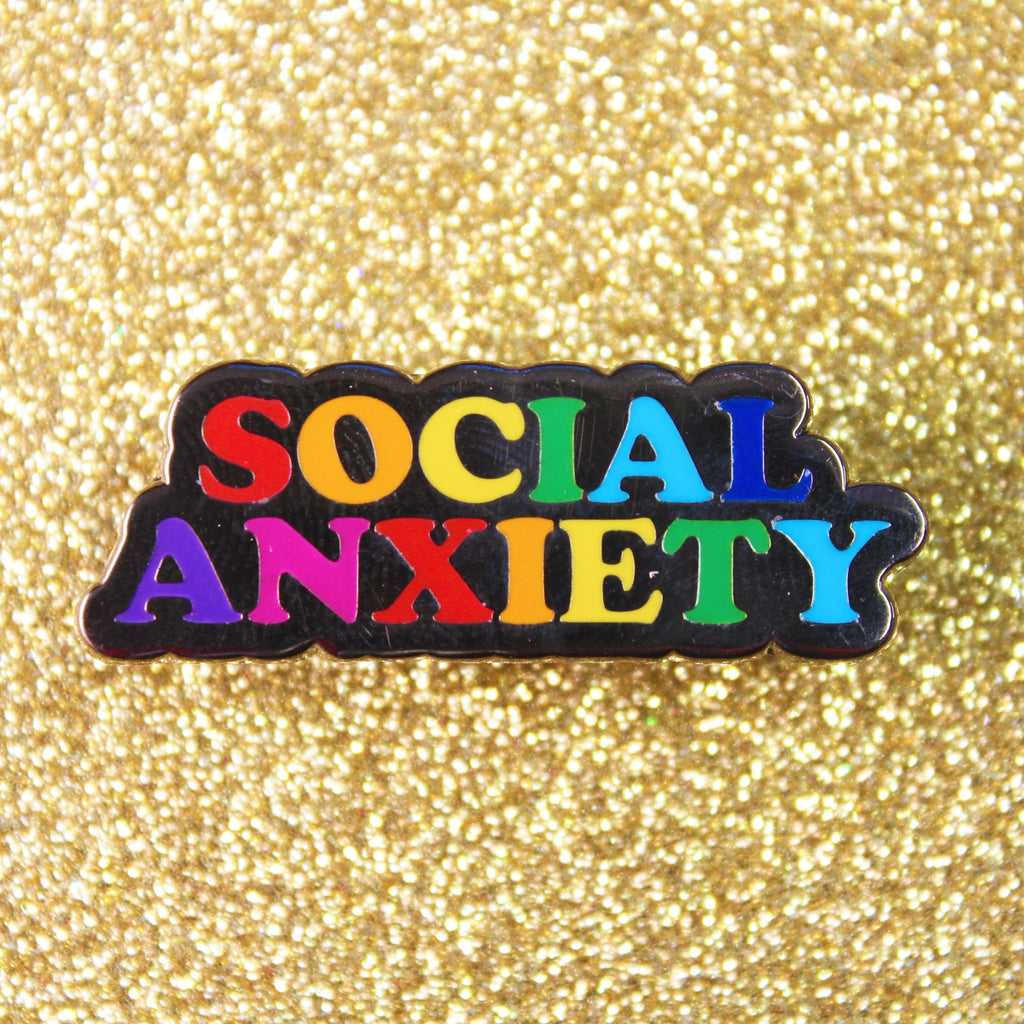 Enamel Pin Badge - Social Anxiety