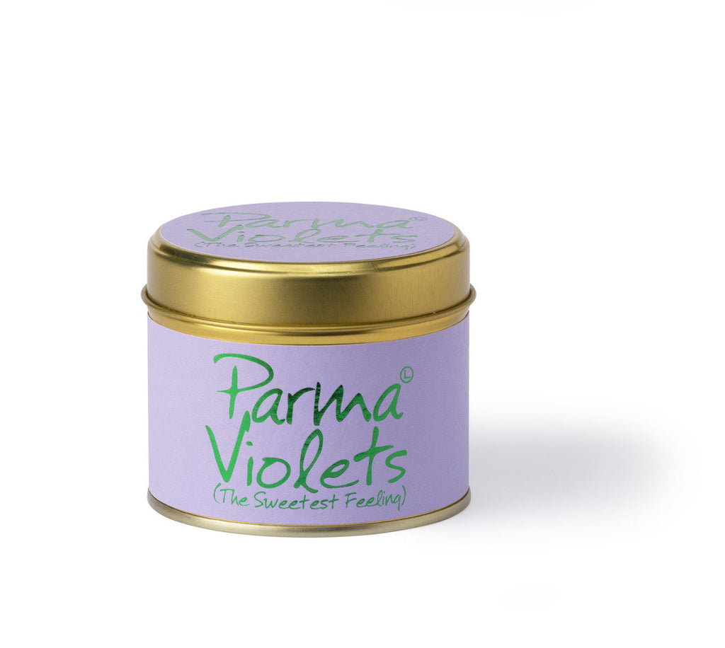 Lily-Flame Scented Tin Candle - Parma Violets