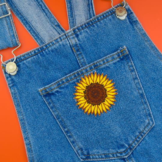 Iron on Patch - Sunflower Mandala