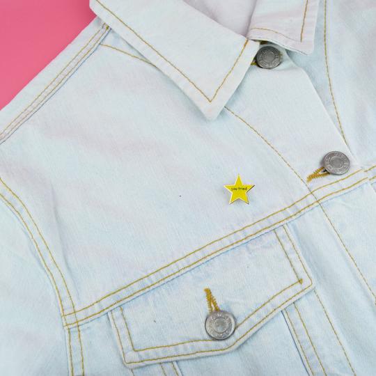 Enamel Pin Badge - You Tried Gold Star