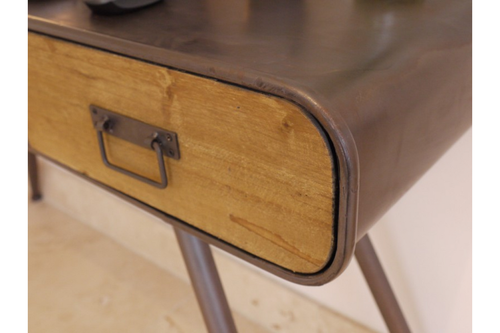 Wood & Metal Industrial Style Desk