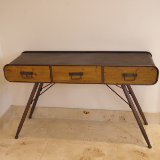 Wood & Metal Industrial Style Desk