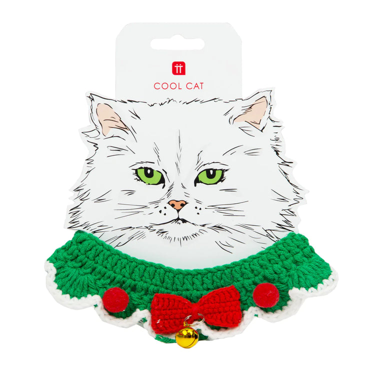 Christmas Crochet Pet Collar