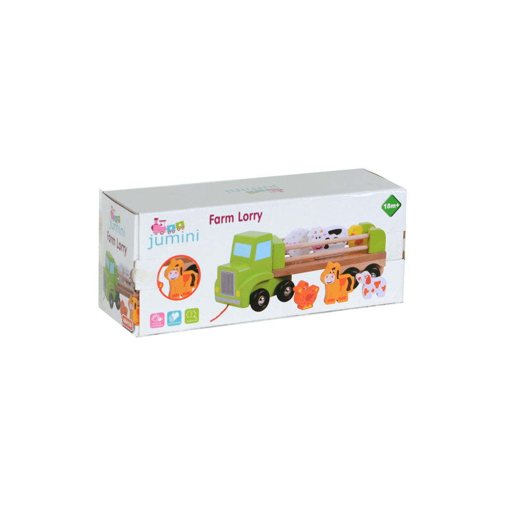 Wooden Farm Lorry Toy Set