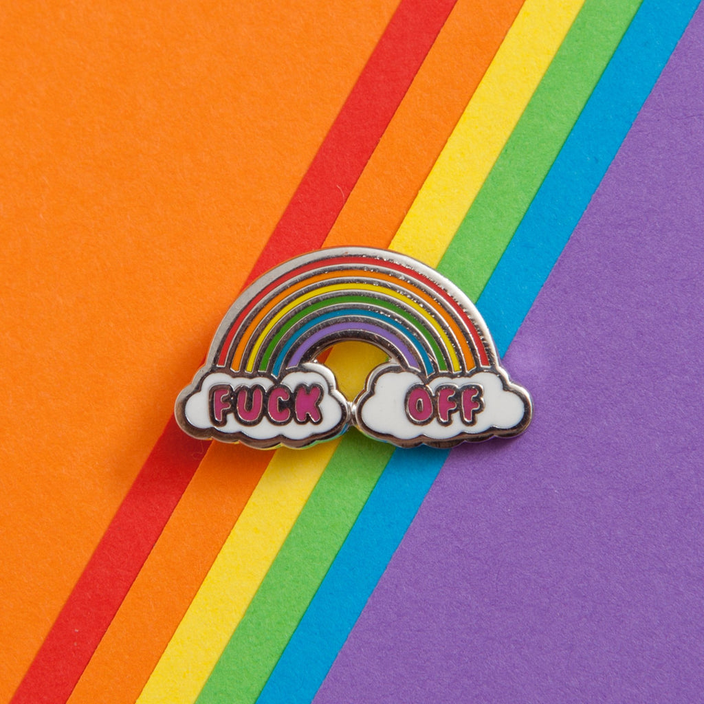 Enamel Pin Badge - F*ck Off Rainbow