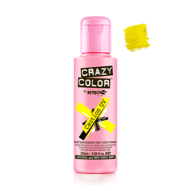 Crazy Color Semi-Permanent Hair Colour - Caution UV