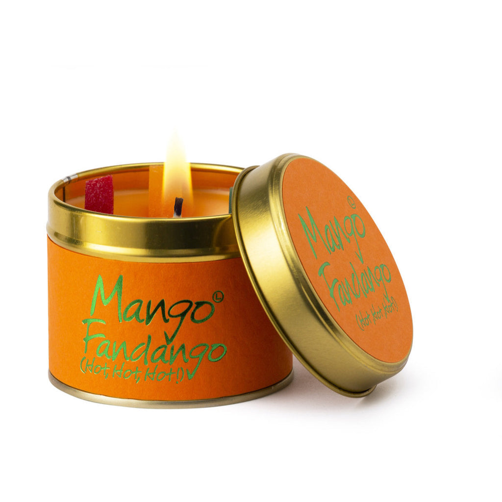 Lily-Flame Scented Tin Candle - Mango Fandango