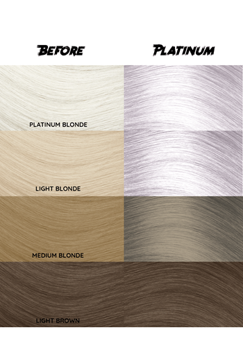 Crazy Color Semi-Permanent Hair Colour - Platinum