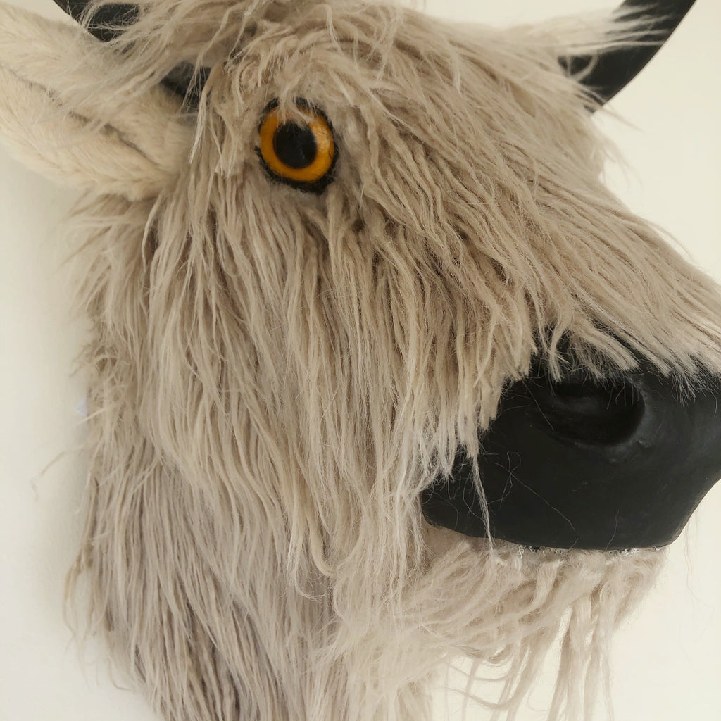 Highland Cow Yak Head Wall Mounted