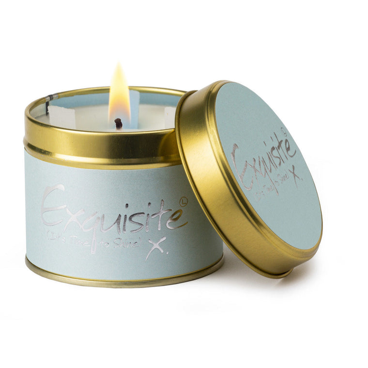 Lily-Flame Scented Tin Candle - Exquisite