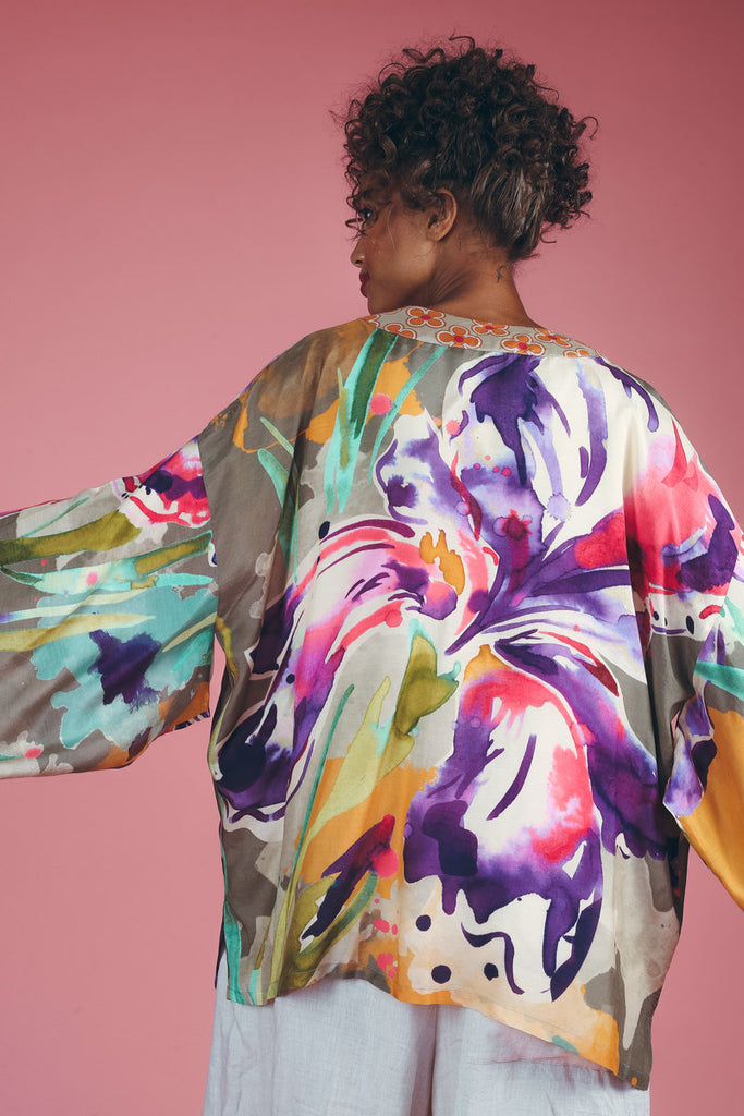 Sage Iris Kimono Jacket