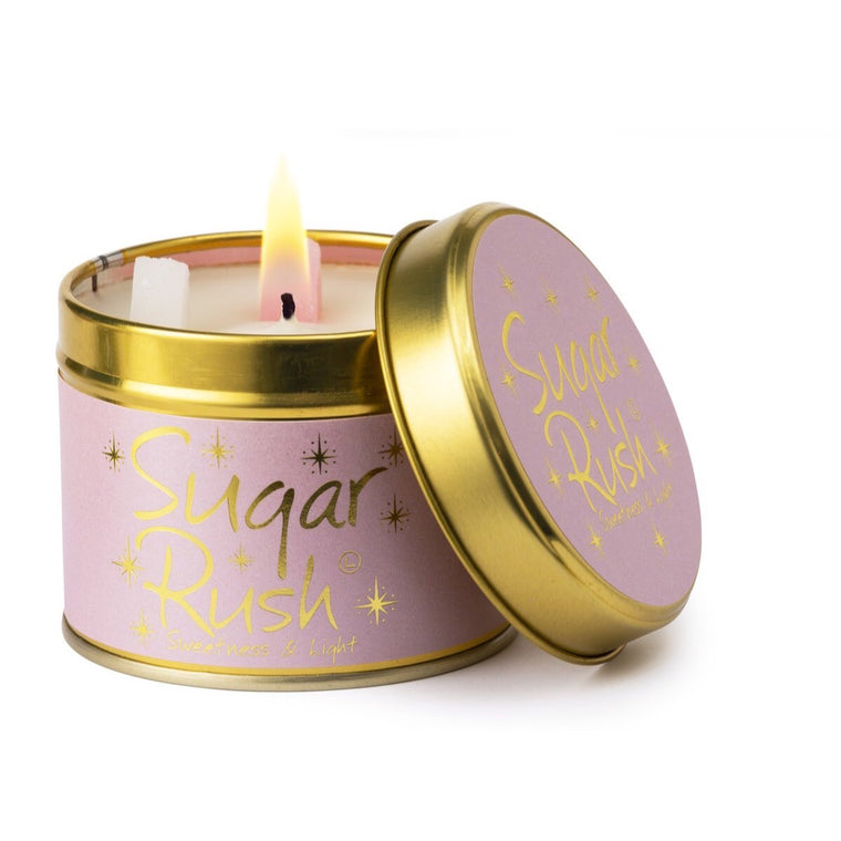 Lily-Flame Scented Tin Candle - Sugar Rush