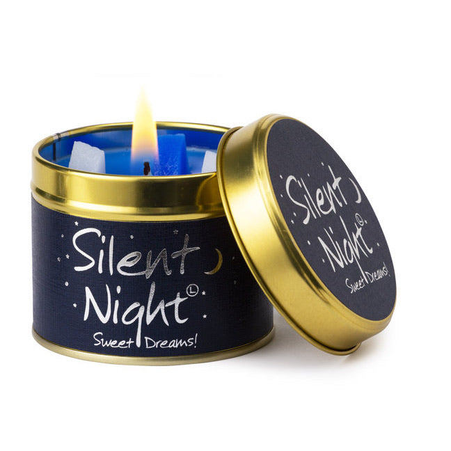 Lily-Flame Scented Tin Candle - Silent Night