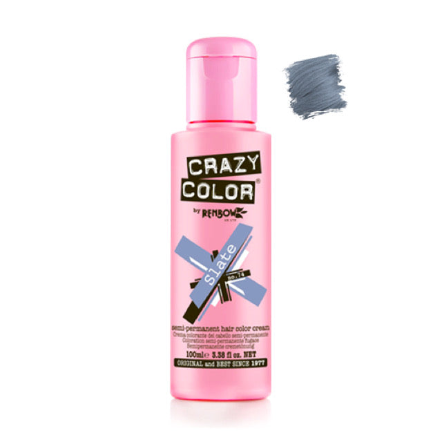 Crazy Color Semi-Permanent Hair Colour - Slate