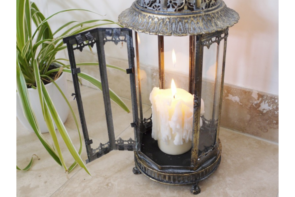 Ornate Brass Lantern Large