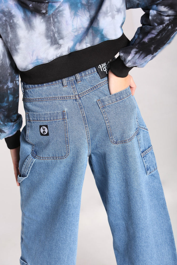 Hell Bunny Rider Jeans - Blue