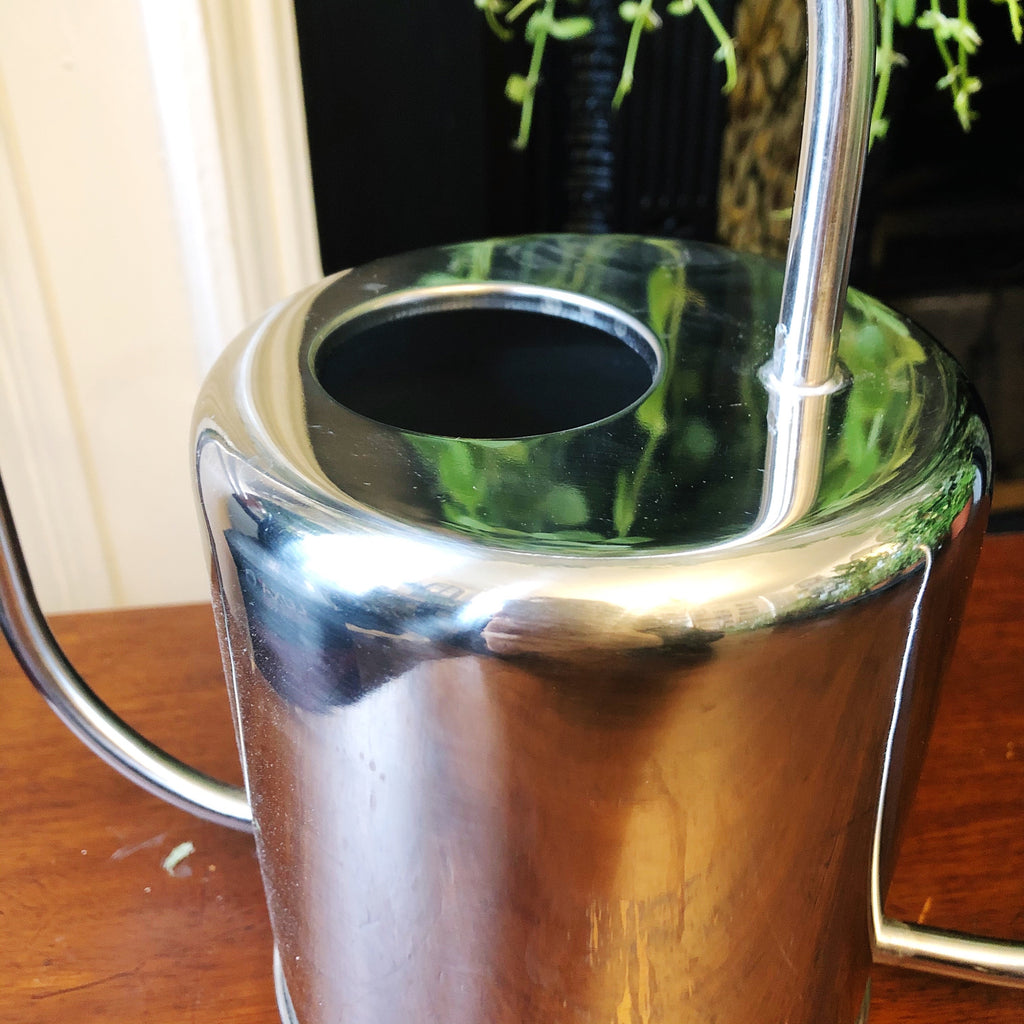 Vintage Style Watering Can - Silver Colour
