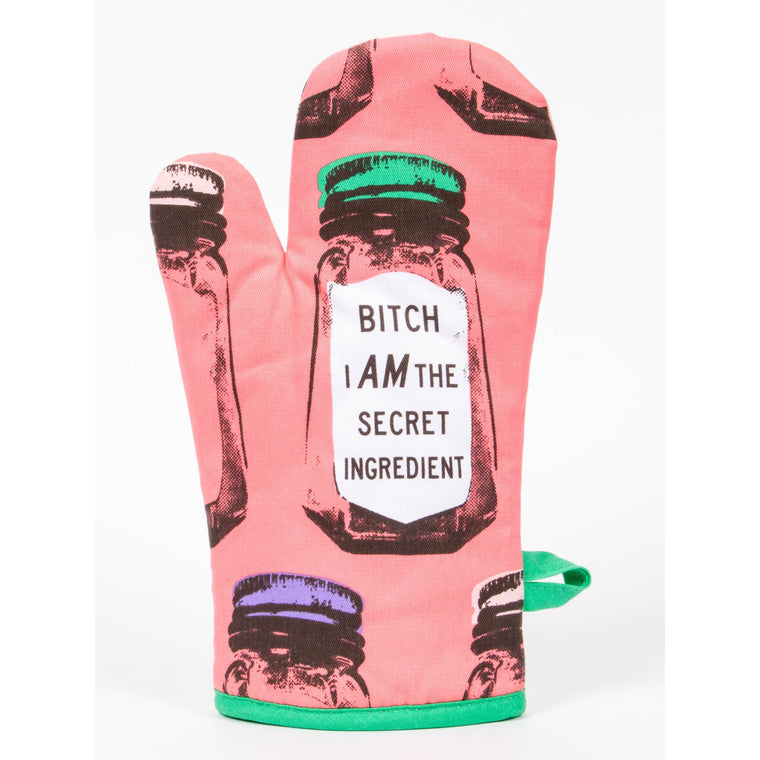 Blue Q Oven Mitt - Bitch I Am The Secret Ingredient