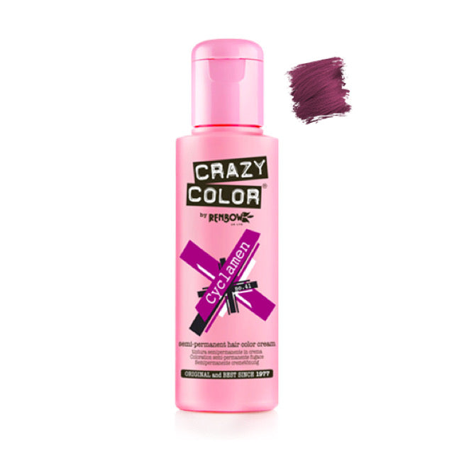 Crazy Color Semi-Permanent Hair Colour - Cyclamen