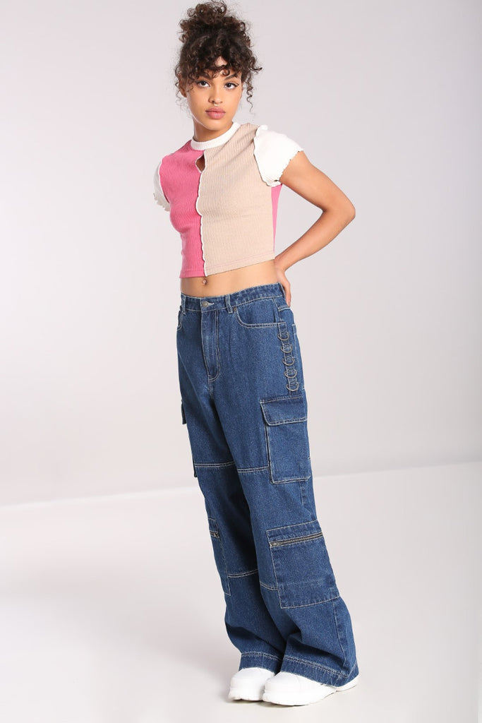 Hell Bunny Cameron Jeans - Blue