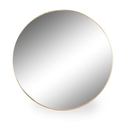 Large Round Gold Mirror