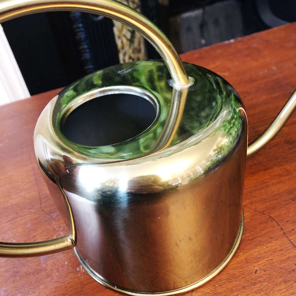 Vintage Style Watering Can - Gold Colour