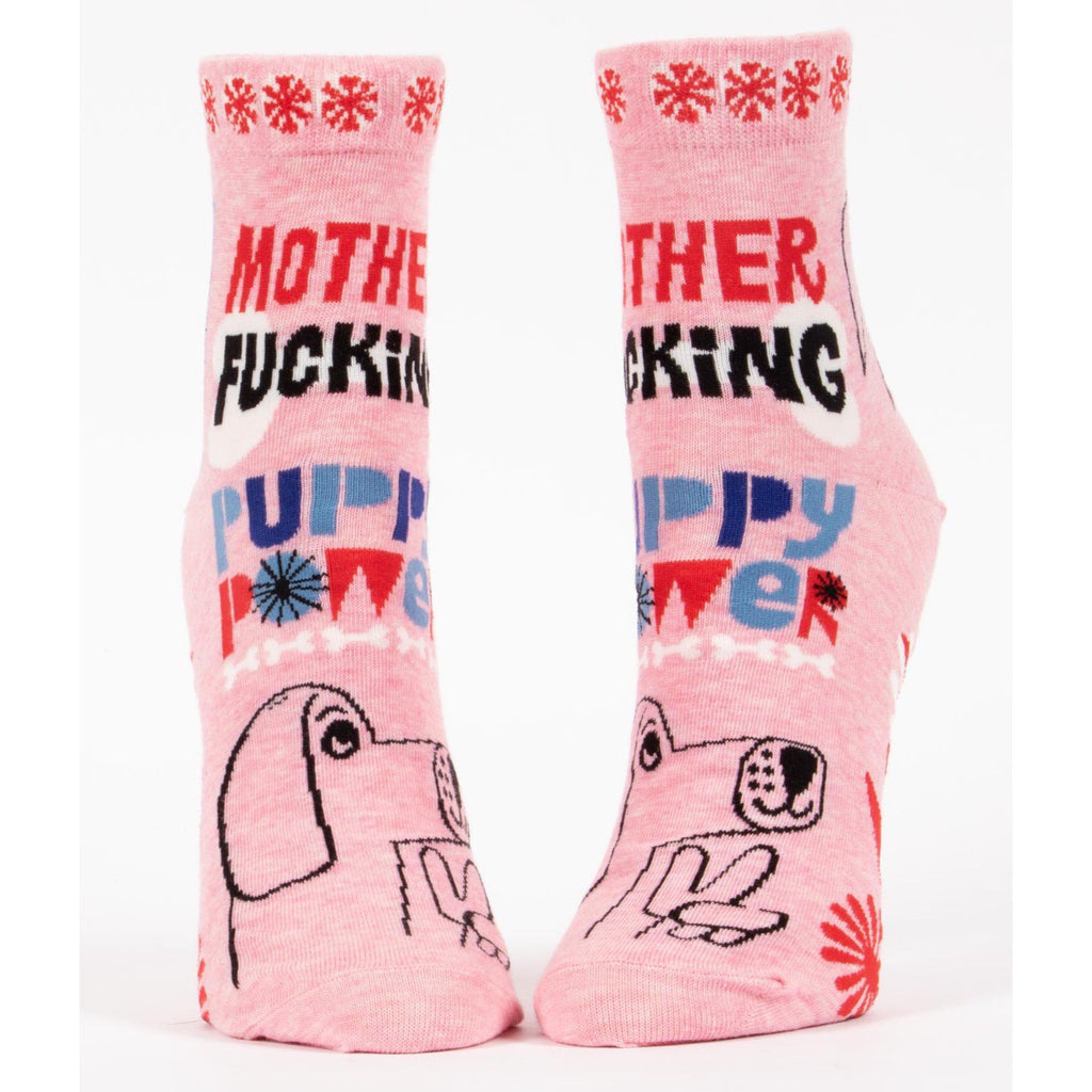 Mother Fucking Puppy Power - Ankle Socks