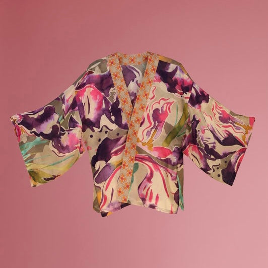 Sage Iris Kimono Jacket