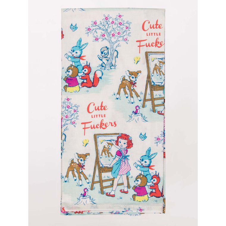 Blue Q Tea Towel - Cute Little Fuckers