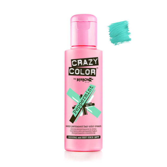 Crazy Color Semi-Permanent Hair Colour - Peppermint