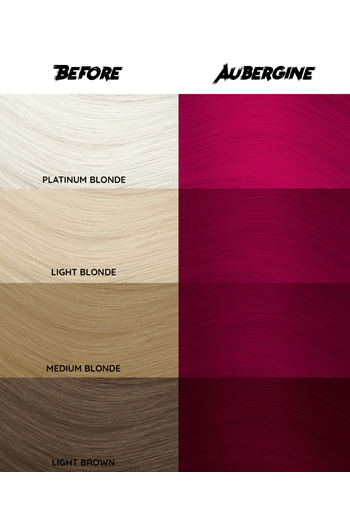 Crazy Color Semi-Permanent Hair Colour - Aubergine