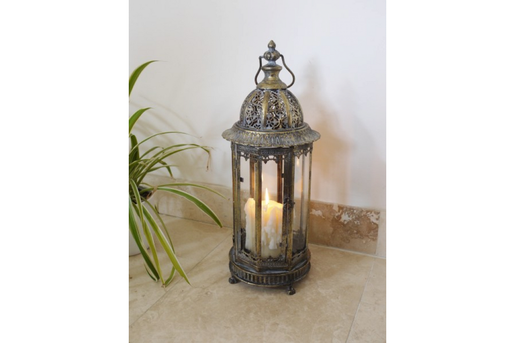 Ornate Brass Lantern Large