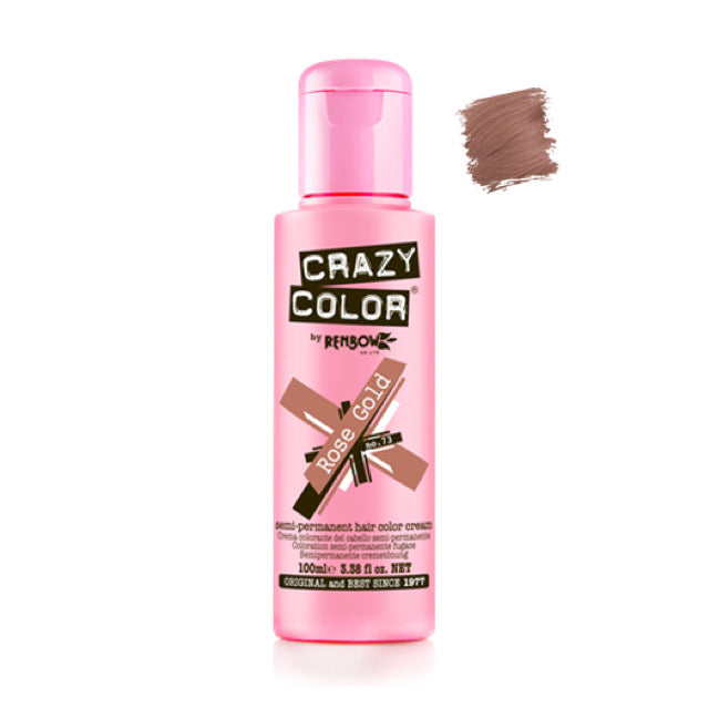 Crazy Color Semi-Permanent Hair Colour - Rose Gold