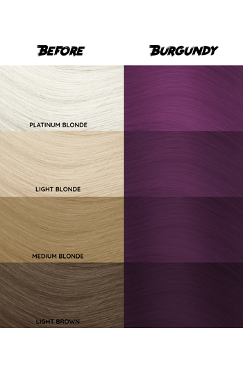Crazy Color Semi-Permanent Hair Colour - Burgundy