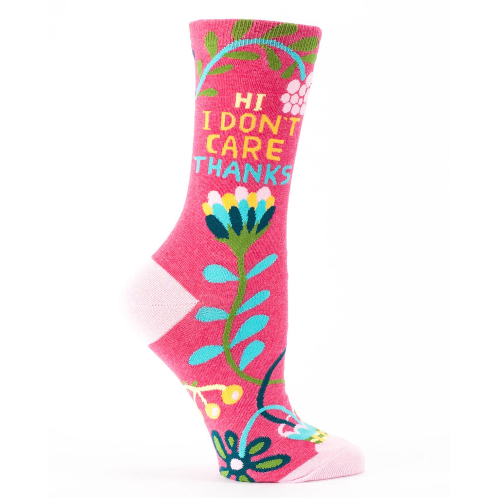 Hi, I Don't Care, Thanks - Crew Socks