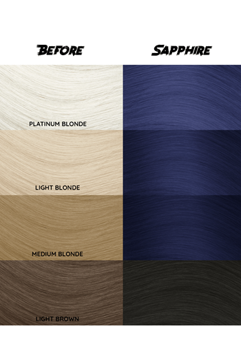 Crazy Color Semi-Permanent Hair Colour - Sapphire