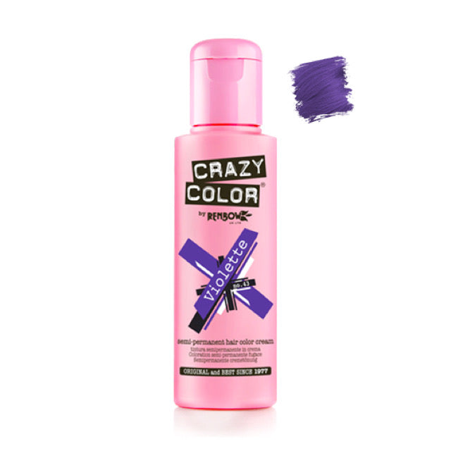 Crazy Color Semi-Permanent Hair Colour - Violette