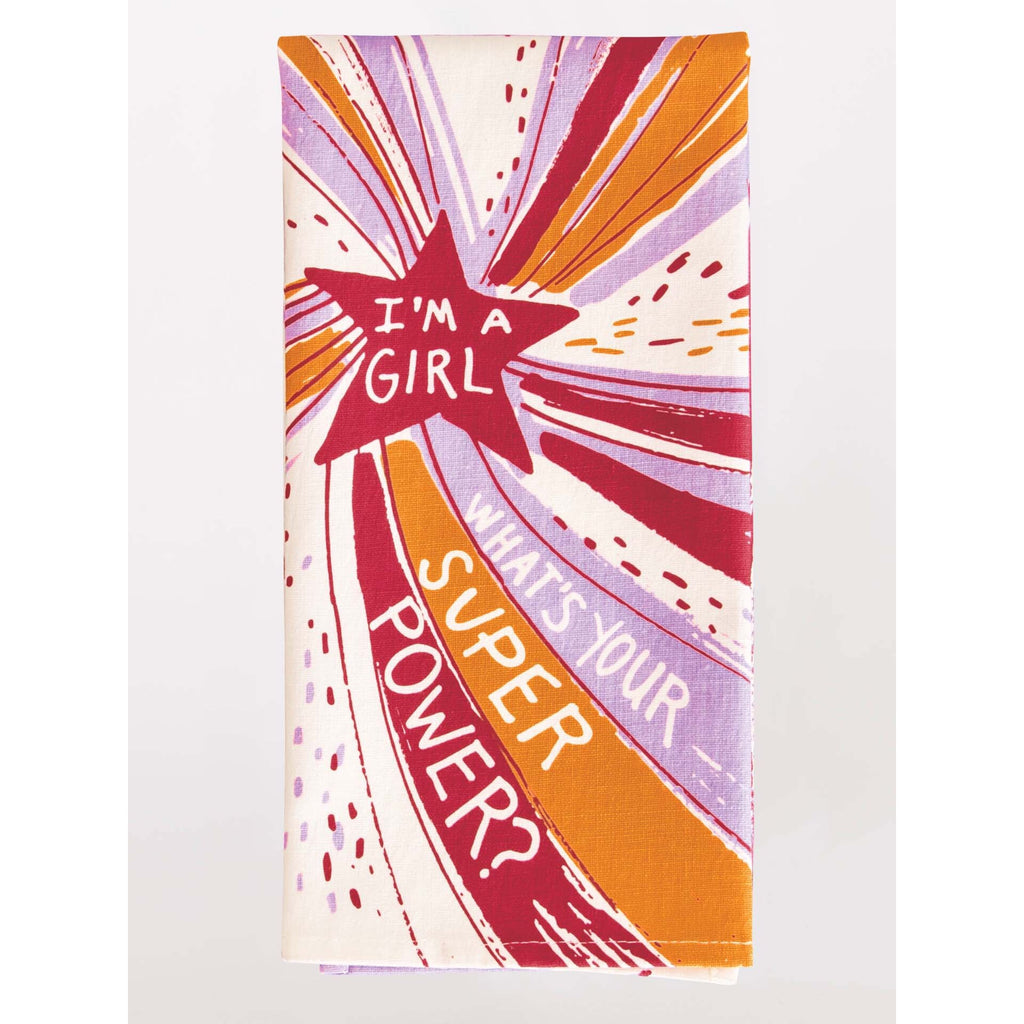 Blue Q Tea Towel - I'm A Girl, What's Your Superpower?