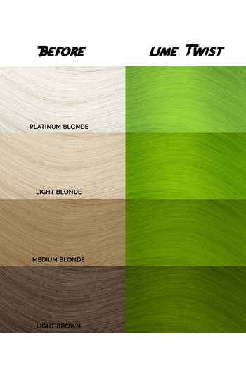 Crazy Color Semi-Permanent Hair Colour - Lime Twist